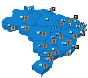 mapa dos prospects da is2 por estado